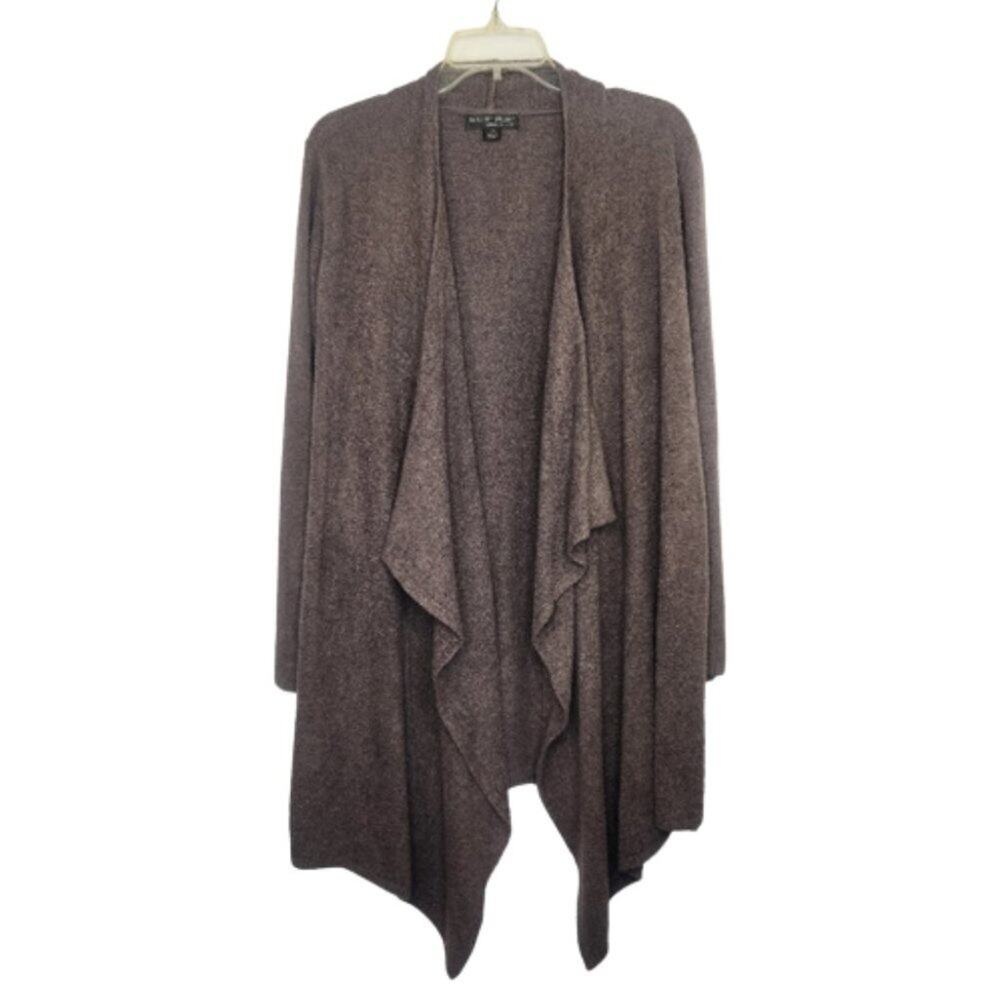 Barefoot Dreams Bamboo Chic Lite brown cardigan size L/XL